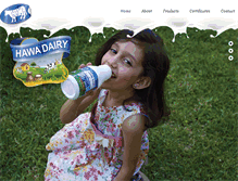 Tablet Screenshot of hawa-dairy.com